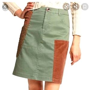 Meadow Rue by Anthropologie patchwork skirt